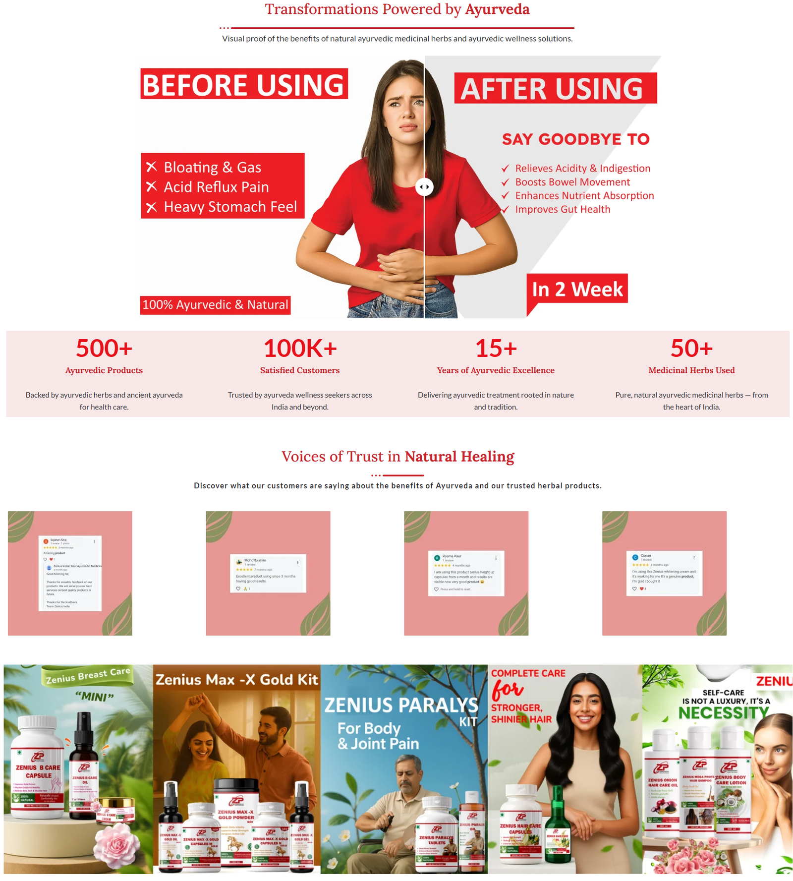 Zeniuspharmaceuticals.com – Home Page Section -1