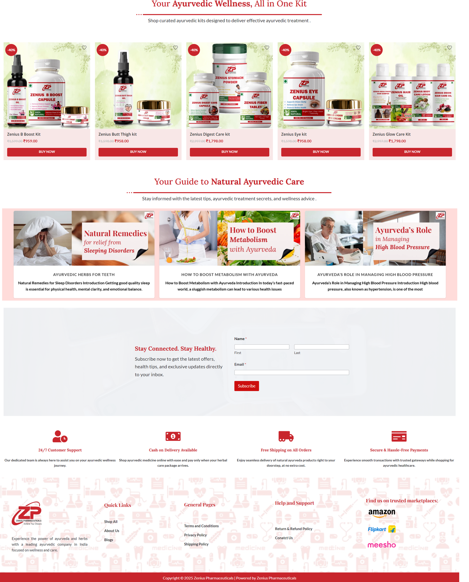 Zeniuspharmaceuticals.com – Home Page Section-2